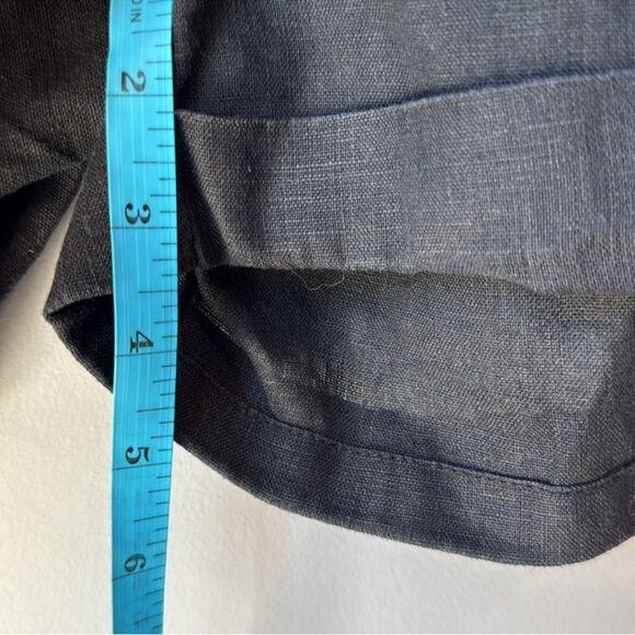 Sleeper Cuffed Linen Black Shorts - Picture 8 of 8
